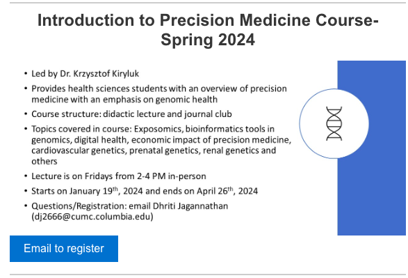 Introduction to Precision Medicine Course